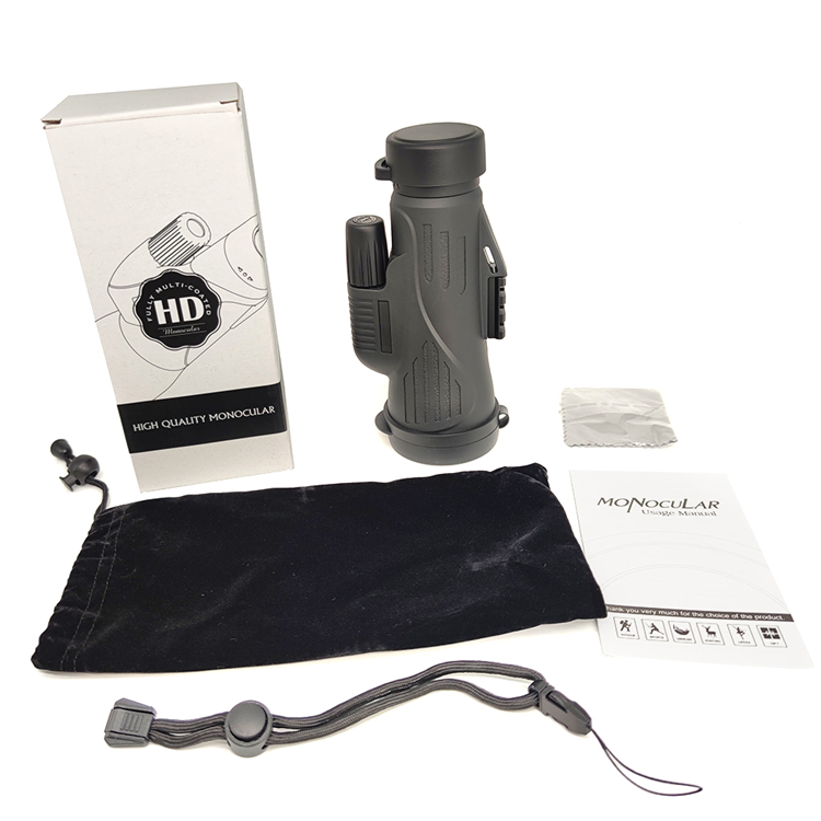 Телескоп 10x50 12x50 мобильного телефона призмы HD BAK4 Monocular делает водостойким для взрослых