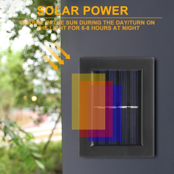 WINXU LED Solar Wall Lamp Waterproof Outdoor Porch Light Sconce