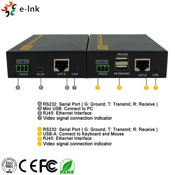 HD-BaseT DVI KVM Extender Over 100m Single Cat6/7 Cable