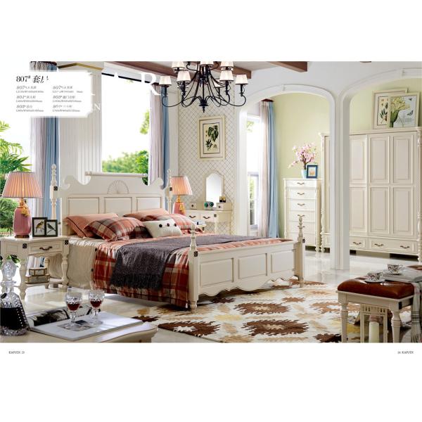 Shen Zhen Wardrobe Chest Of Drawers Bedroom Set Furniture Solid Wood French Bed