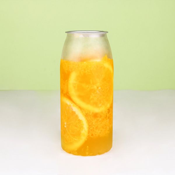 Ясные пластиковые бутылки напитка консервируют 650ml с герметизируя машиной с подгонянным логотипом