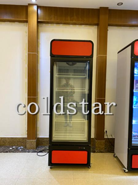 Hot Sale Commercial 1 2 3 Door Vertical Refrigerator Display Case Beer Beverage Cooler