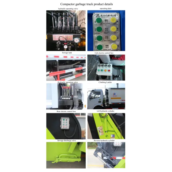Dongfeng 6Cbm -20Cbm Waste Compactor Garbage Truck , Compressed Rubbish Collector Truck