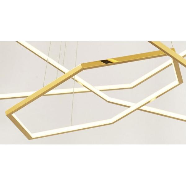 Электропластированные стеклянные лампы потолка акриловые современные коммерческие люстры E14