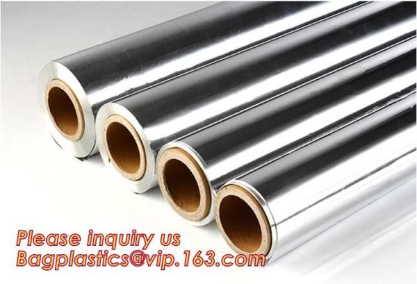Eco Friendly Household 11micron Hamburger Wrapping Aluminium Foil Roll For Food Packaging Wrapping Foils, Embossed Alumi