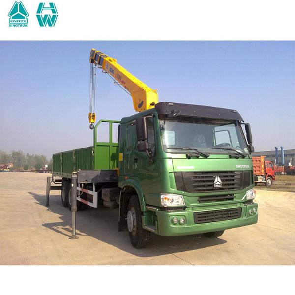 Sinotruk Heavy Duty HOWO 6x4 truck mounted crane with cargo body