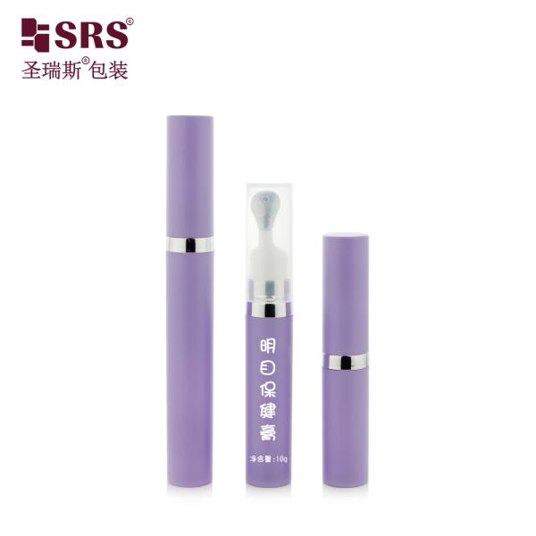 A0035 7.5ml 10ml 15ml Cosmetic Packaging Eye Care Gel Plastic Airless Snap On Pump Bottle Applicator