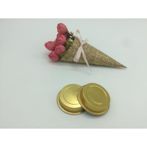 Gold Metal Mini Aluminum Foil Cups Pie Pans Baking Tool Disposable For Pastry