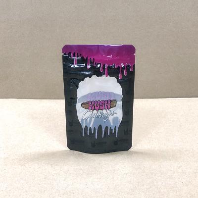 Custom Stand Up Pouch Thumb Pockets With Reclosable Child-Resistant Zipper