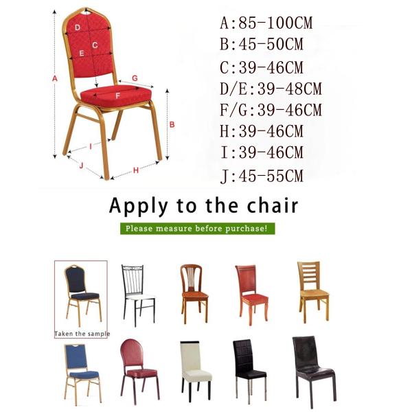 Polyester Universal Hotel Dining Banquet Chair Covers