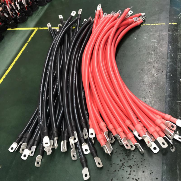 Custom Battery Cable 12V-48V Copper Wire With SC Ring Terminals