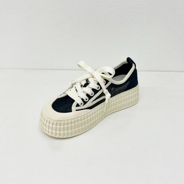 PU Mid Top Canvas Shoes Women Espadrilles Canvas Sneakers For Women