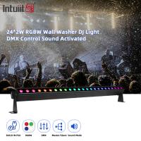 音源制御 24pcs*2w DMX512 RGBW 4in1 ピクセル 線形バー LED ウォール 洗濯機 ライト プロの照明