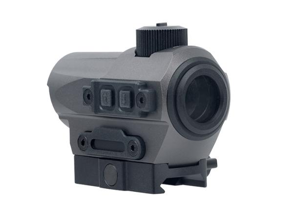 Hunting Red Dot Riflescope / D10 Red Dot Sight 1.5 MOA Manual Key Switch With 20mm Riser Mount Gray