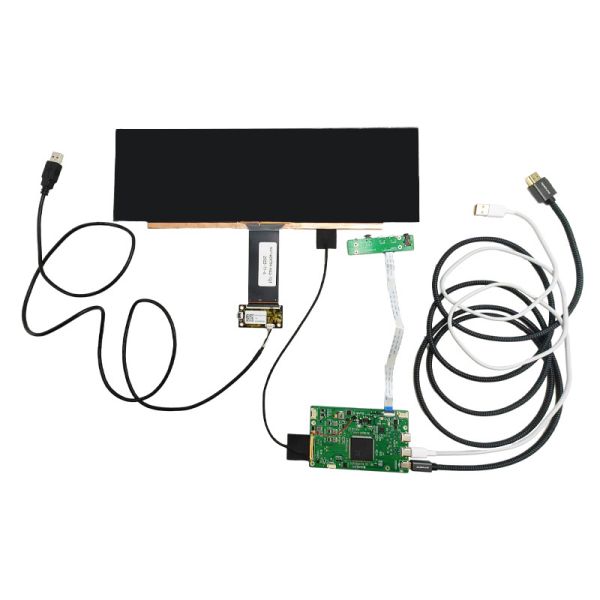 14 Inch Bar Type LCD Display 3840x1100 IPS Industrial Panel with 30 Pins eDP Interface 300nits High Contrast