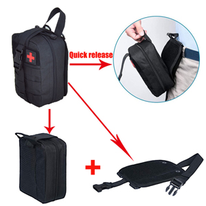 Universal Tactical Seat ​Back Organizer Vehicle Molle Panel Organizer Storage Bag With Detachable Molle Pouch