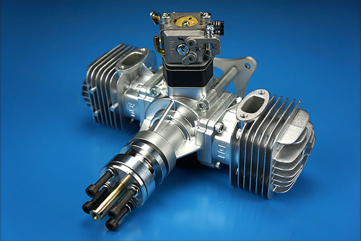 original dle 60 cc twin gas engine for rc airplane - fixed wing model