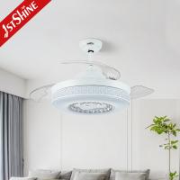 Retrátil de 42 polegadas sem lâmina LED Ventilador de teto interno controle remoto
