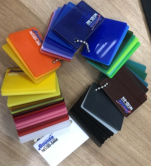 Colored Engraving Name Card Plastic PMMA Organic Glass Acrylic Board for Laser Cutting