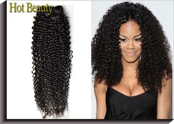 Hot Beauty Brazilian Vrigin Human Hair Extensions Deep Wave , Natural Black