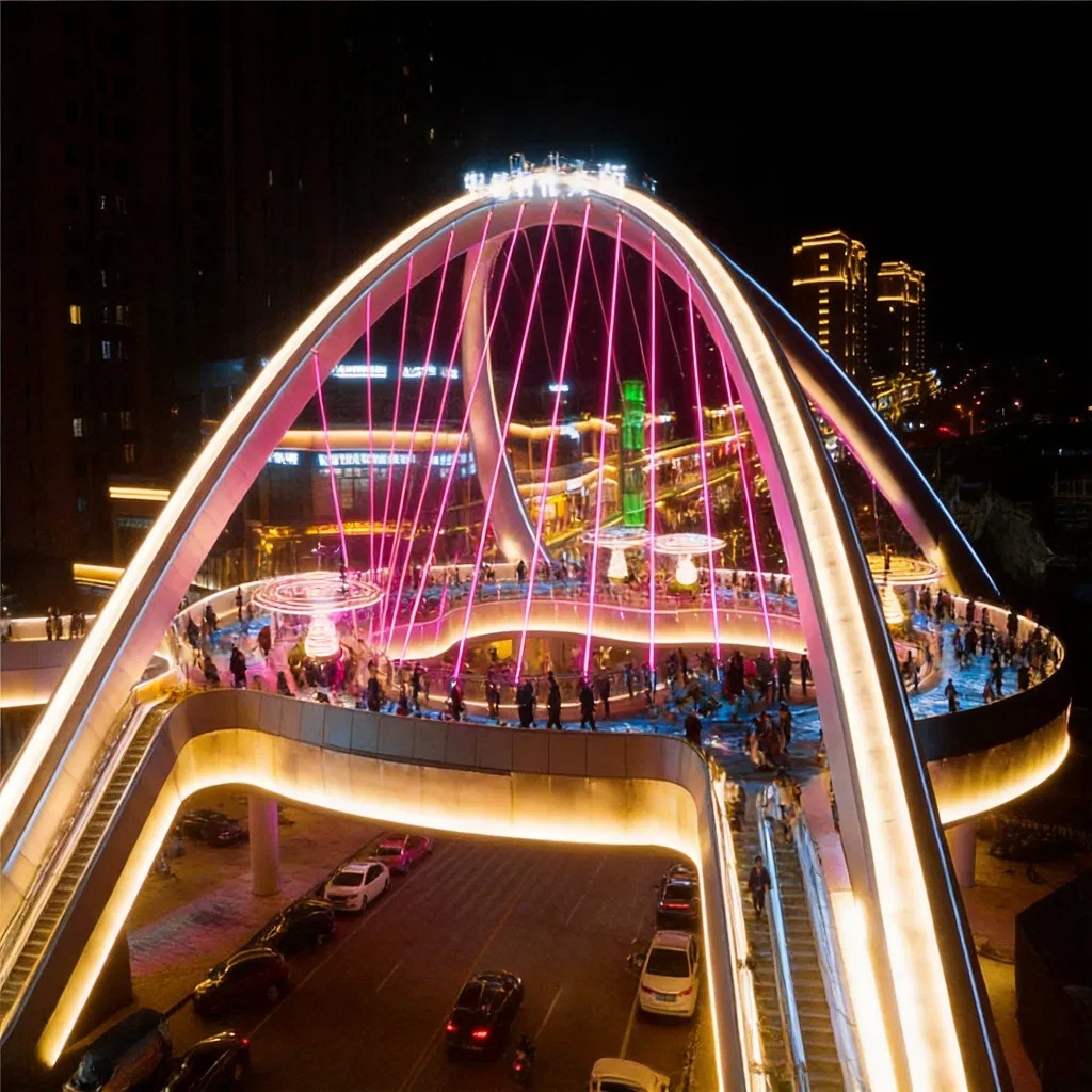 Quick Assembly Footbridge Bridge with All Materials for Construction