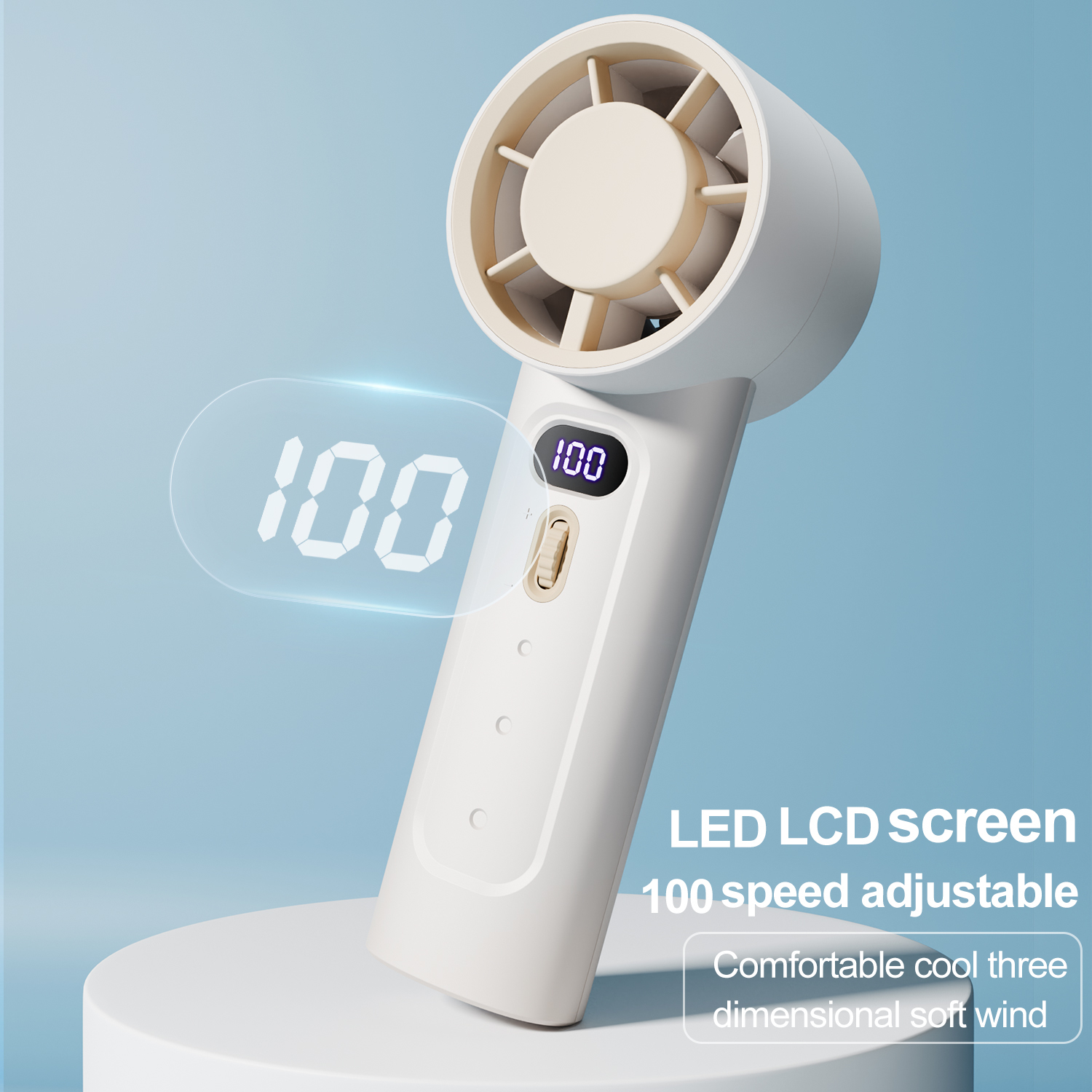 2024 New Arrival Outdoor USB Mini Rechargeable Wireless Portable Semiconductor Refrigeration High Speed Air Cooling Fan