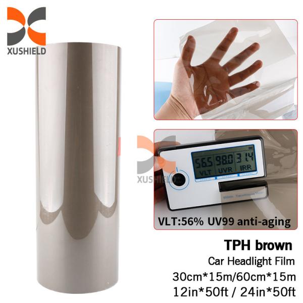 Luz delantera TPH Luz delantera de automóvil de película de tinte Cubre 30cm*15m/60cm*15m