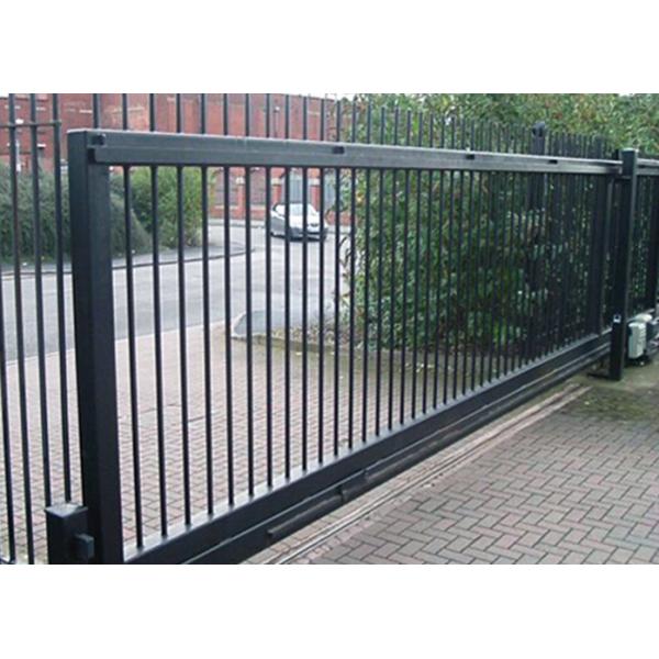 Horizontal Steel Automatic Driveway Gates Remote Control For Industrial Park