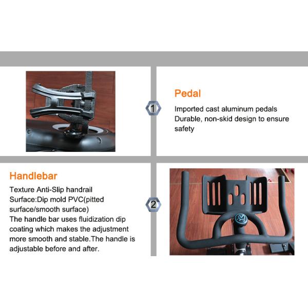 3.5mm Tube Thickness Proform Gym Spin Bike 20KG Flywheel Body Fit Machine