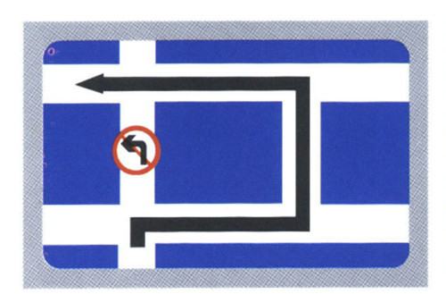 Road Information Guide Signs Blue and White Color Sign Thick Aluminum Traffic Sign Board Cost