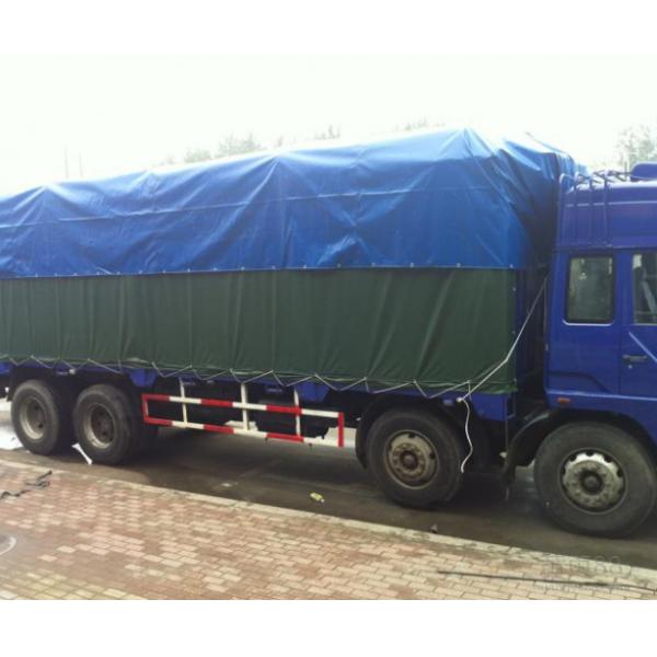 ПВК пользы тележки/трейлера покрыл крышку брезента с отверстией и веревочкой металла