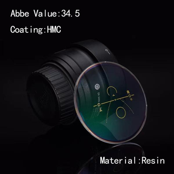 Качественные линзы 1.56 HMC Clear Прогрессивные линзы Рецептный диапазон