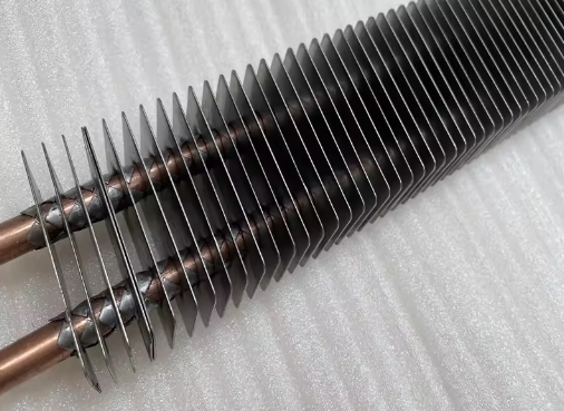 Aluminum Low Fin Tubes with Enhanced Heat Transfer Smooth Fin Edge Anodized Coating