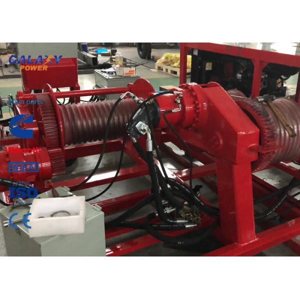 Double Wheel Hydraulic Puller And Hydraulic Winch 77kw 103hp imported Engine