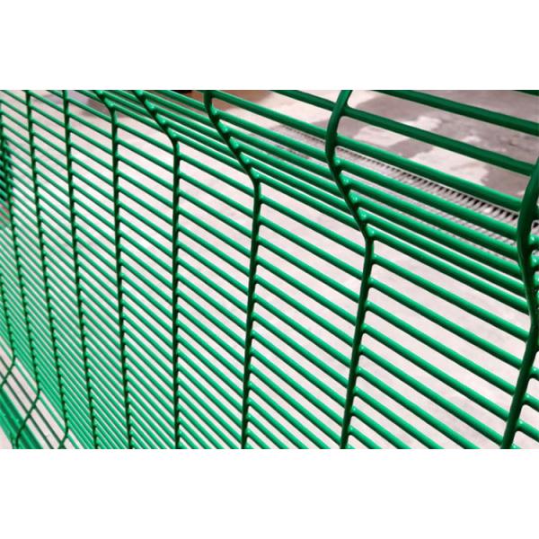 Professional 358 Security Mesh , Metal Welded Fence Panels 76.2x12.7mm