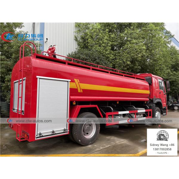 Sinotruk Howo 4x2 Fire Fighting Truck With 15cbm Water Tank