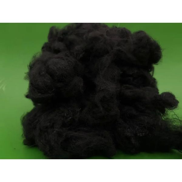 Black 1.4D*38mm Virgin Polyester Staple Fiber High Quality for Spinning