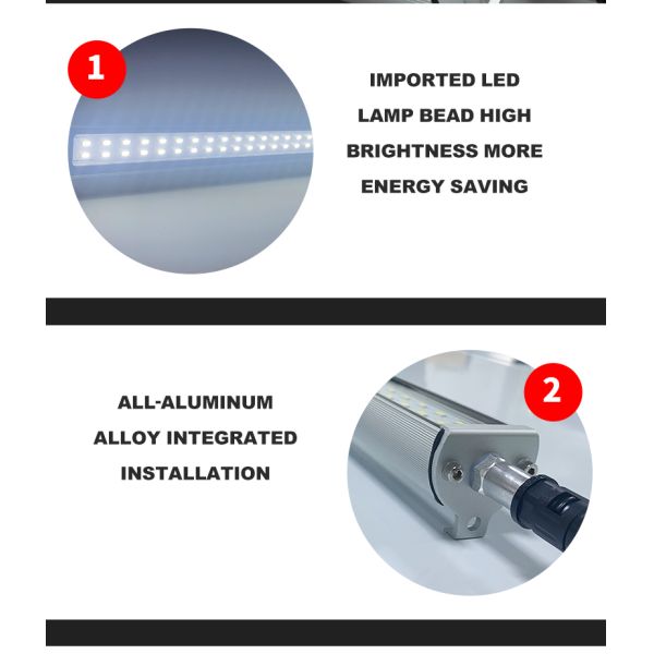 Luz de trabajo LED para máquina CNC de 40W, 105Lm, luminosa, duradera, 6500K, ángulo de haz de 110°
