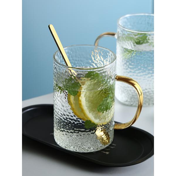 Покрашенная чашка эспрессо стеклянная с ручкой, Тумблер стекла стены Эко дружелюбным двойным