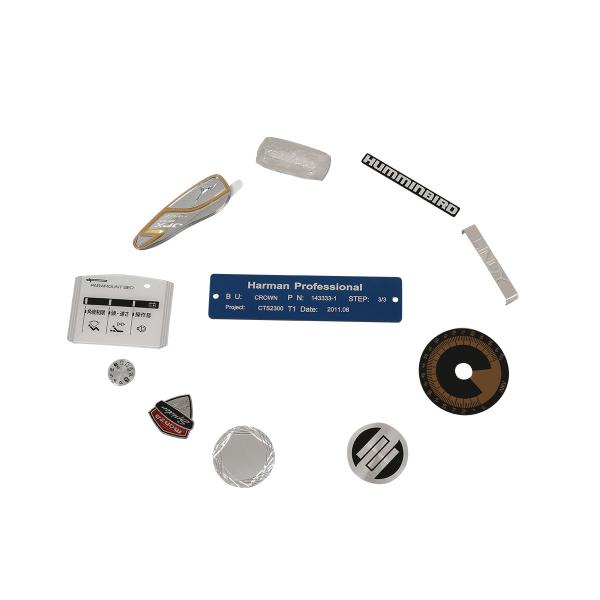 カバー フィルム、磨かれたペットが付いている浮彫りにされた蝕知の膜スイッチ