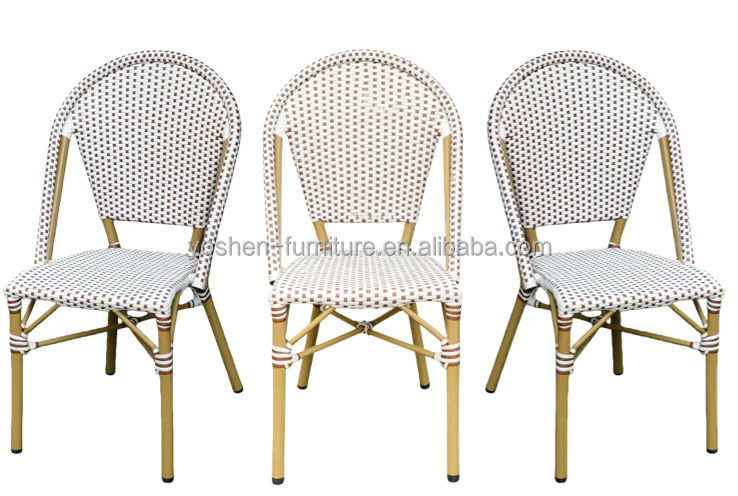 Elegant White French Bistro Chairs White Side Chair for Your Café and Your Restaurants