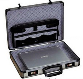 Hard Sided Aluminum Briefcase Tool Box 13 Inch For Laptop Carrying
