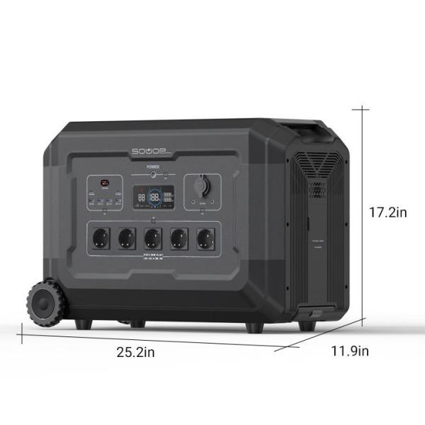 AC Adaptor Portable 5000w Solar System Power Station With Solar Pane Battery For Camping