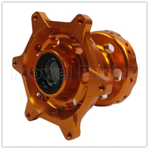 Precision CNC Machined Orange MX Front Rear Wheels Hubs Set for KTM 125-530 2003-2017