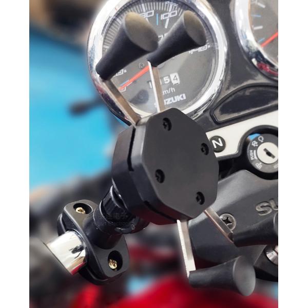 FCC Handlebar X Claw Motorcycle Phone Mount 360Degree Rotation 0.25KG