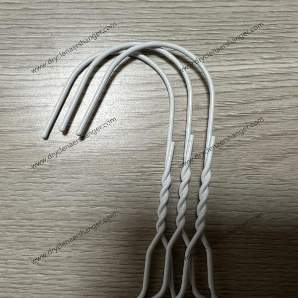 40cm 2.3mm Dry Cleaner Wire Hangers Cheap Price White Powder-Coated