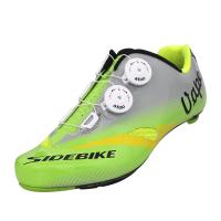 Le double compose les chaussures de recyclage de dentelle d'individu/les chaussures respirables de vélo longévité unique de carbone