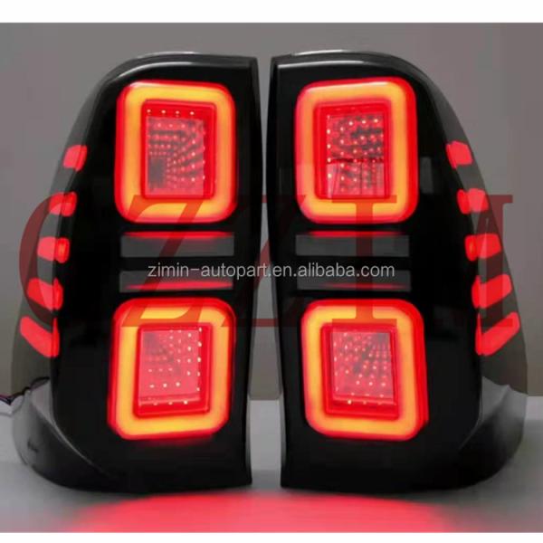 Car Parts For Hilux Revo Rocco 2015-2021 Rear Lamp 3D Design LED Tail Light