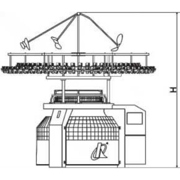 34inch Cylinder Circular knitting machine for Fabric 5.5 KW