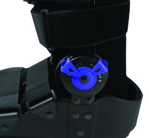 Plastic Shell Orthopedic Walking Boot Polyester Velvet Coating With Foam